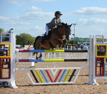 Fife’s Shaunie Greig dominates the Equithème Leading Pony Showjumper of the Year Qualifier at Arena UK